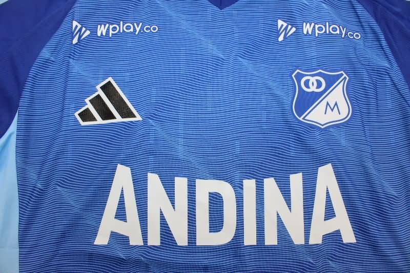 Thailand Quality(AAA) 2025 Millonarios Home Soccer Jersey (Player)