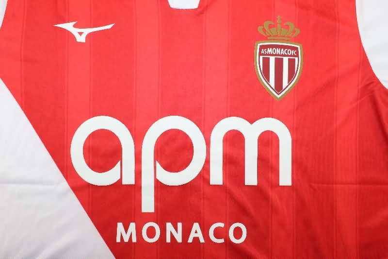 Thailand Quality(AAA) 25/26 Monaco Home Soccer Jersey