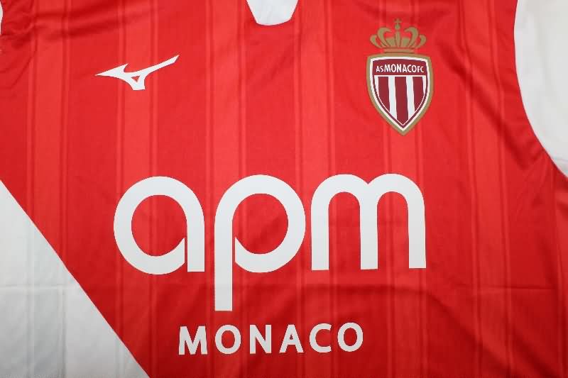 Thailand Quality(AAA) 25/26 Monaco Home Soccer Jersey (Player)