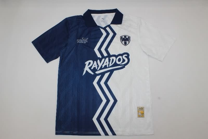 Thailand Quality(AAA) 25/26 Monterrey Dark Blue White Soccer Jersey