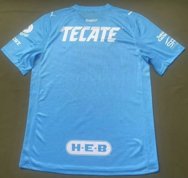 Thailand Quality(AAA) 25/26 Monterrey Goalkeeper Blue Soccer Jersey (Player)