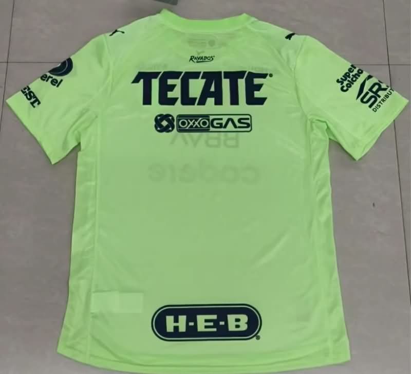 Thailand Quality(AAA) 25/26 Monterrey Goalkeeper Green Soccer Jersey (Player)