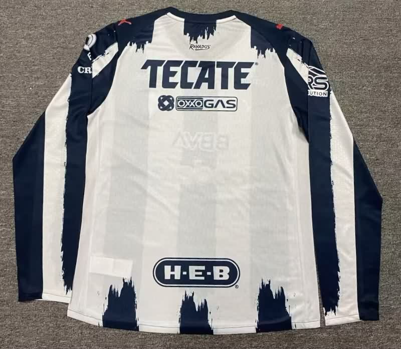 Thailand Quality(AAA) 25/26 Monterrey Home Long Sleeve Soccer Jersey (Player)