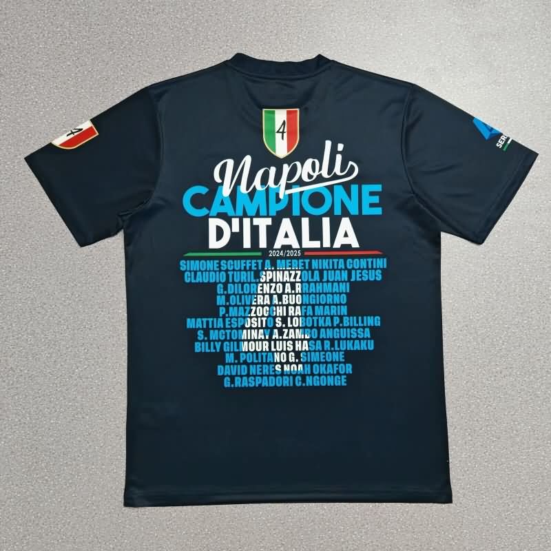 Thailand Quality(AAA) 2025 Napoli Champion Special Soccer Jersey