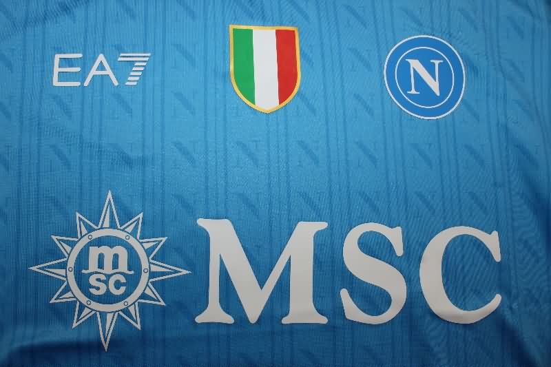 Thailand Quality(AAA) 25/26 Napoli Home Soccer Jersey