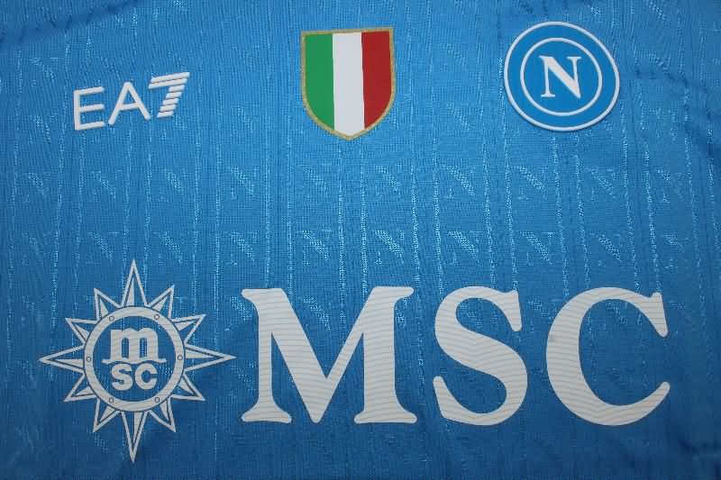 Thailand Quality(AAA) 25/26 Napoli Home Soccer Jersey (Player)