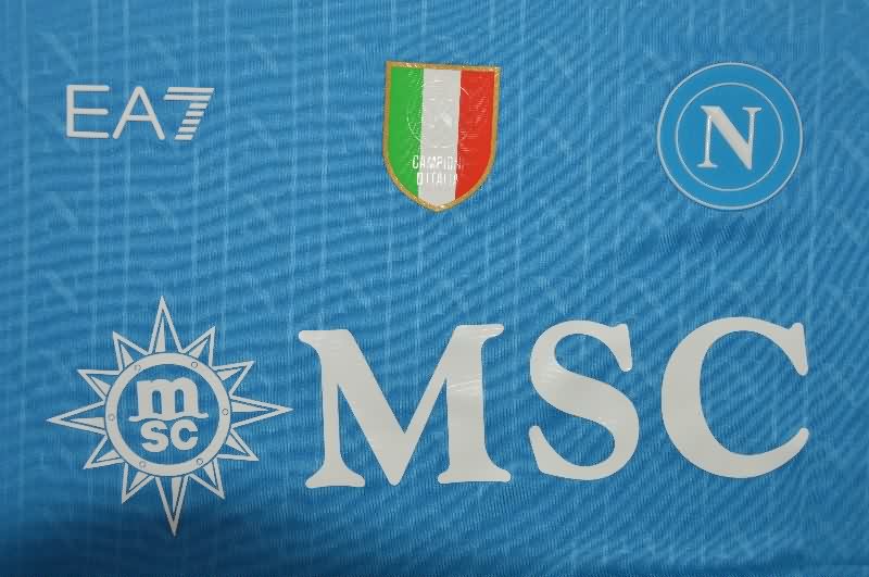 Thailand Quality(AAA) 25/26 Napoli UCL Home Soccer Jersey