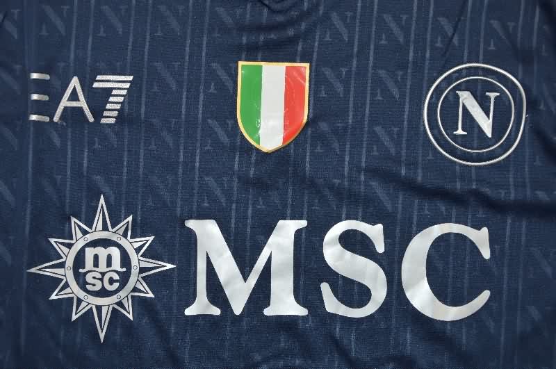 Thailand Quality(AAA) 25/26 Napoli UCL Third Soccer Jersey