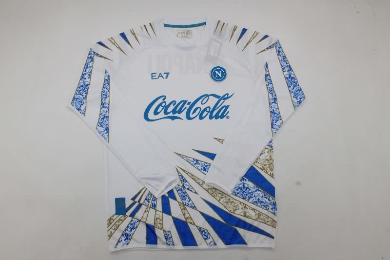 Thailand Quality(AAA) 25/26 Napoli Training Long Sleeve Soccer Jersey