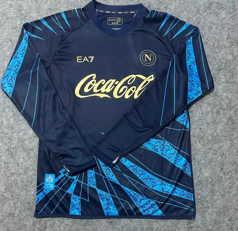 Thailand Quality(AAA) 25/26 Napoli Training Long Sleeve Soccer Jersey 02