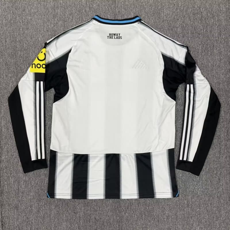Thailand Quality(AAA) 25/26 Newcastle United Home Long Sleeve Soccer Jersey