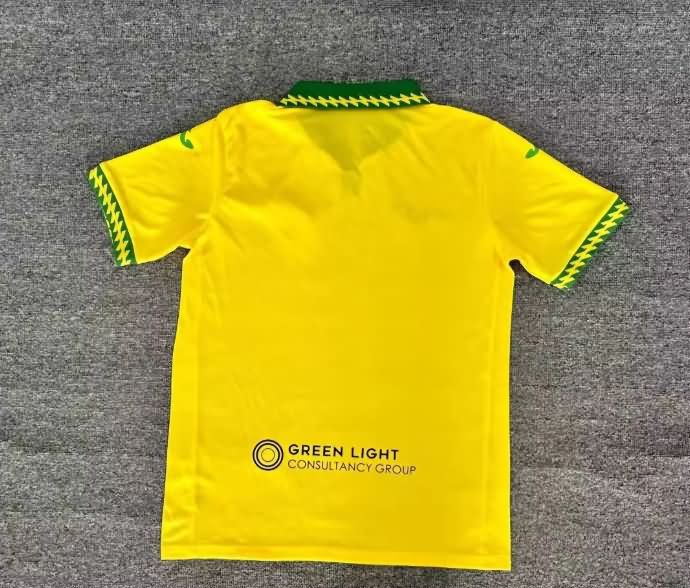 Thailand Quality(AAA) 25/26 Norwich Home Soccer Jersey