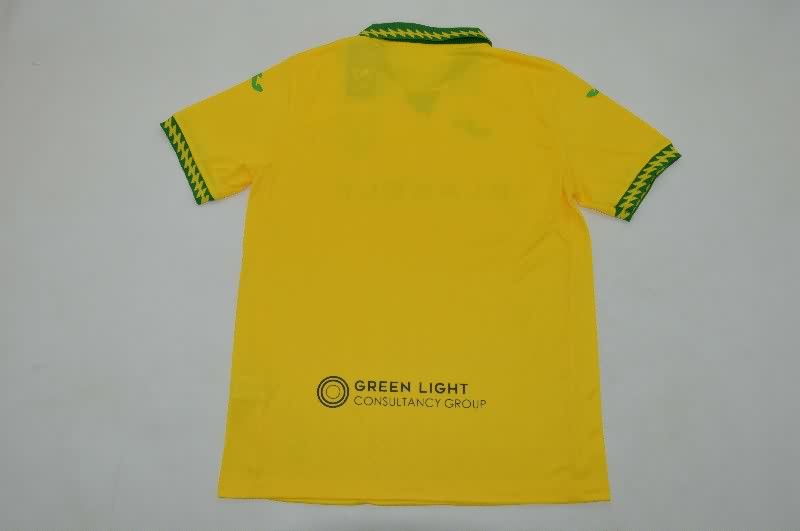 Thailand Quality(AAA) 25/26 Norwich Home Soccer Jersey