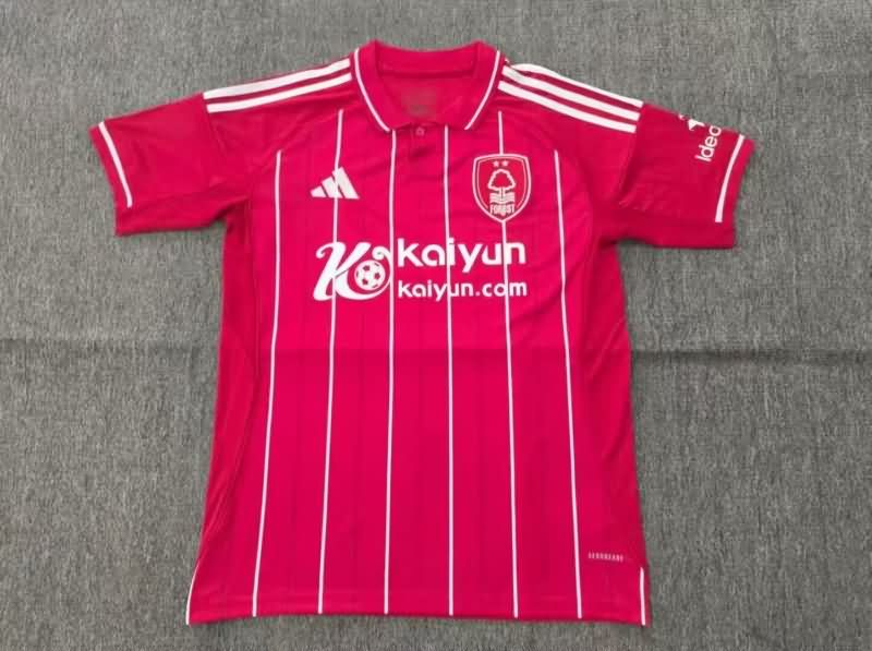 Thailand Quality(AAA) 25/26 Nottingham Forest Home Soccer Jersey