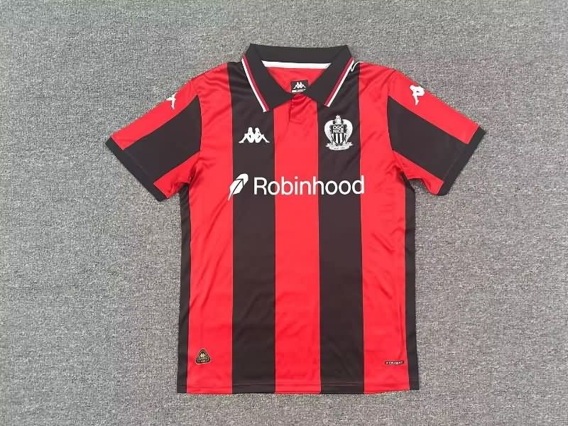 Thailand Quality(AAA) 25/26 OGC Nice Home Soccer Jersey