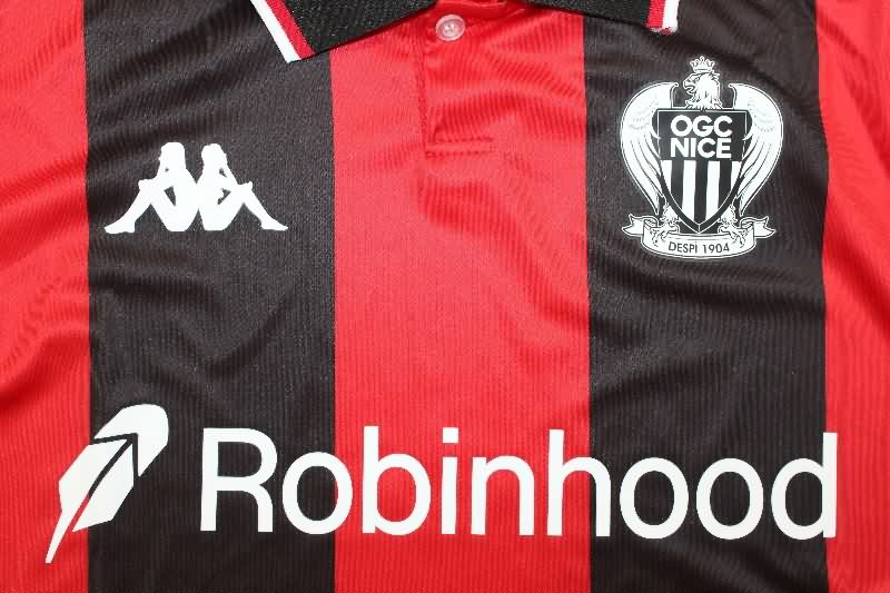 Thailand Quality(AAA) 25/26 OGC Nice Home Soccer Jersey