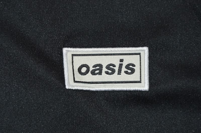 Thailand Quality(AAA) 2025 Oasis Black Soccer Jersey 03