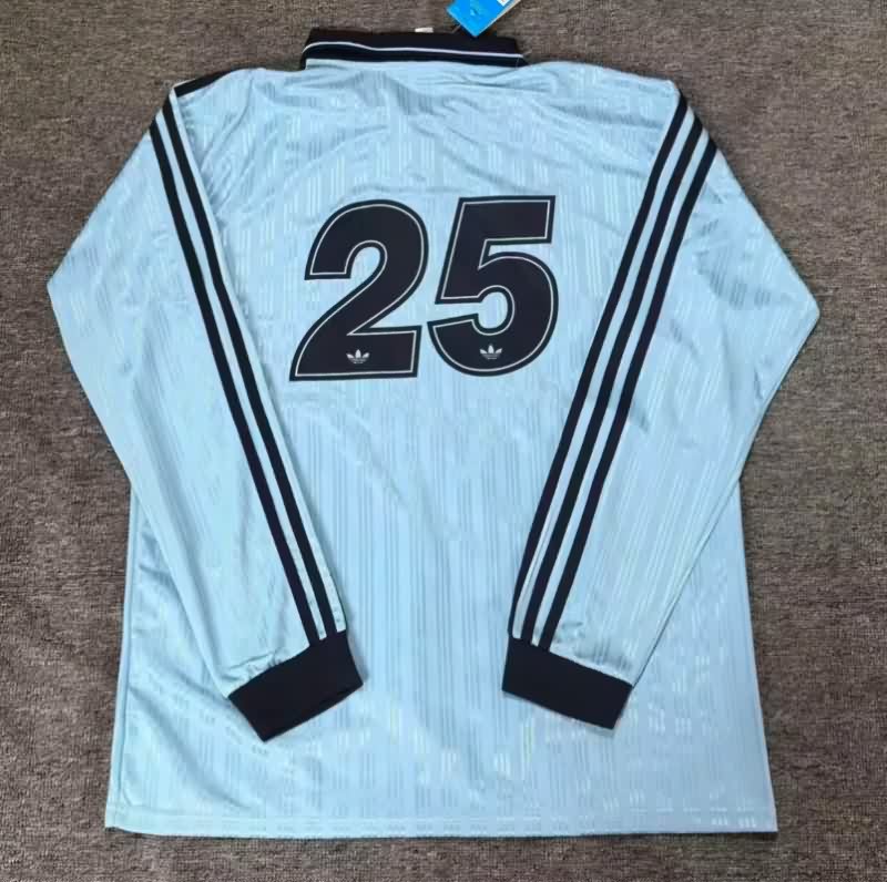 Thailand Quality(AAA) 2025 Oasis Blue Long Sleeve Soccer Jersey