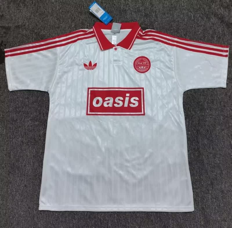Thailand Quality(AAA) 2025 Oasis White Soccer Jersey 02