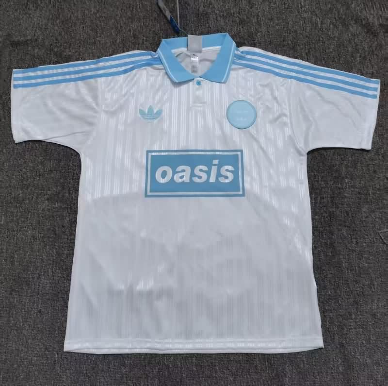 Thailand Quality(AAA) 2025 Oasis White Soccer Jersey 03