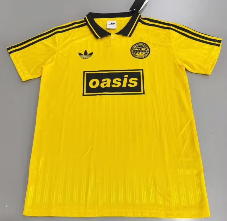 Thailand Quality(AAA) 2025 Oasis Yellow Soccer Jersey Thailand Quality(AAA) 2025 Oasis Yellow Soccer Jersey