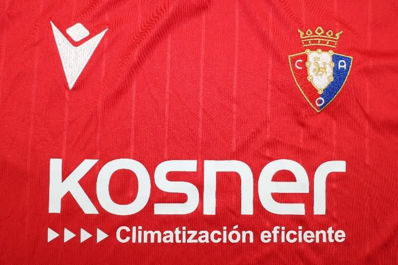 Thailand Quality(AAA) 25/26 Osasuna Home Soccer Jersey