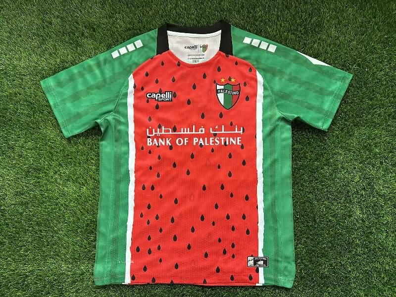 Thailand Quality(AAA) 2025 Palestino Special Soccer Jersey 02