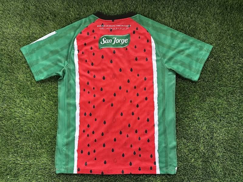Thailand Quality(AAA) 2025 Palestino Special Soccer Jersey 02