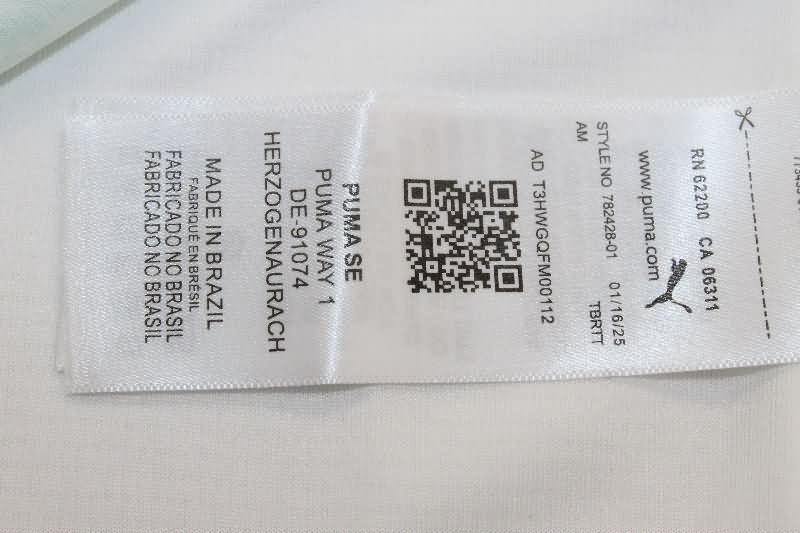 Thailand Quality(AAA) 2025 Palmeiras Away Soccer Jersey
