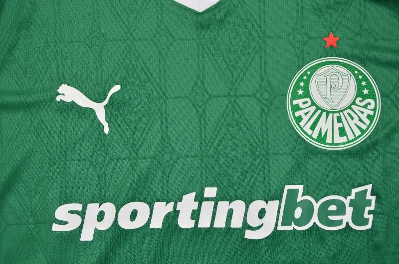 Thailand Quality(AAA) 2025 Palmeiras Home Soccer Jersey (Player)