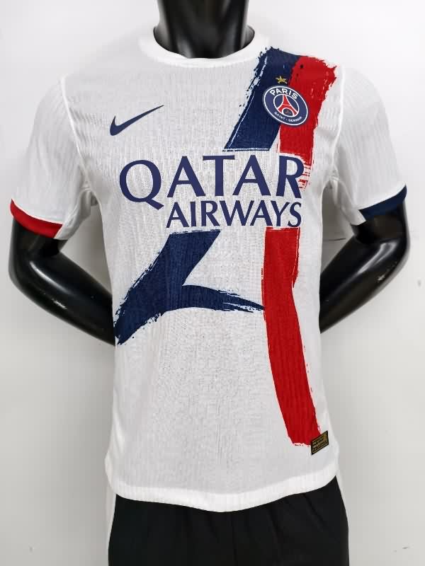 Thailand Quality(AAA) 25/26 Paris St Germain Away Soccer Jersey With Star (Player)