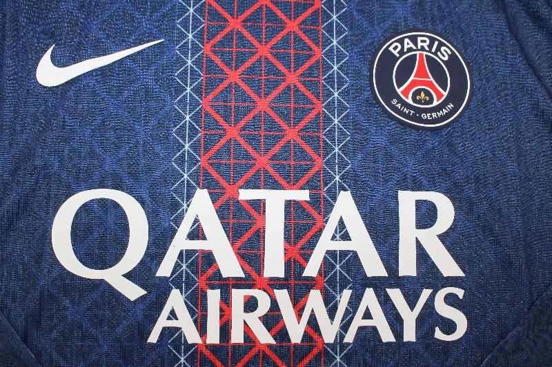Thailand Quality(AAA) 25/26 Paris St Germain Home Long Sleeve Soccer Jersey (Player)