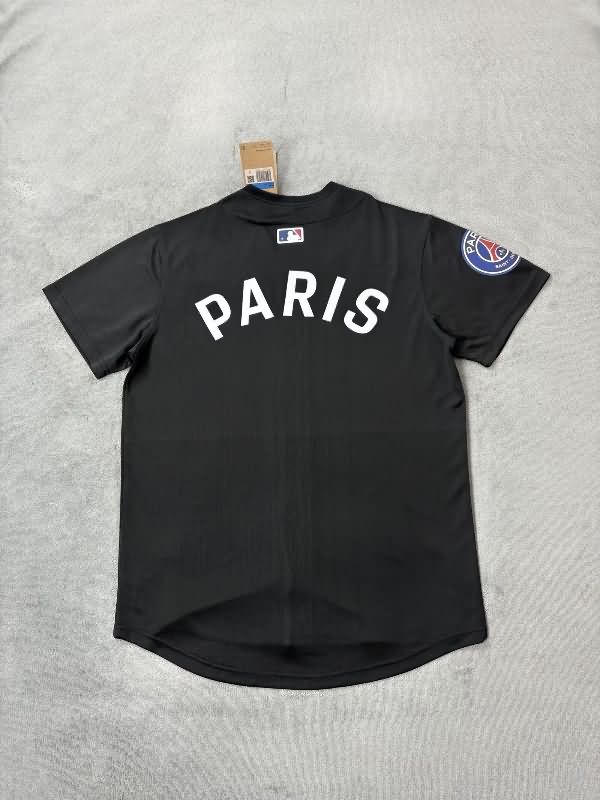 Thailand Quality(AAA) 25/26 Paris St Germain Black Baseball Jersey