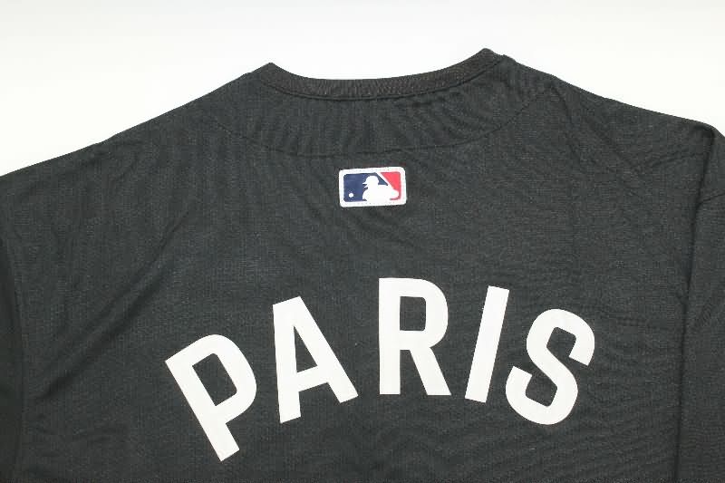 Thailand Quality(AAA) 25/26 Paris St Germain Black Baseball Jersey