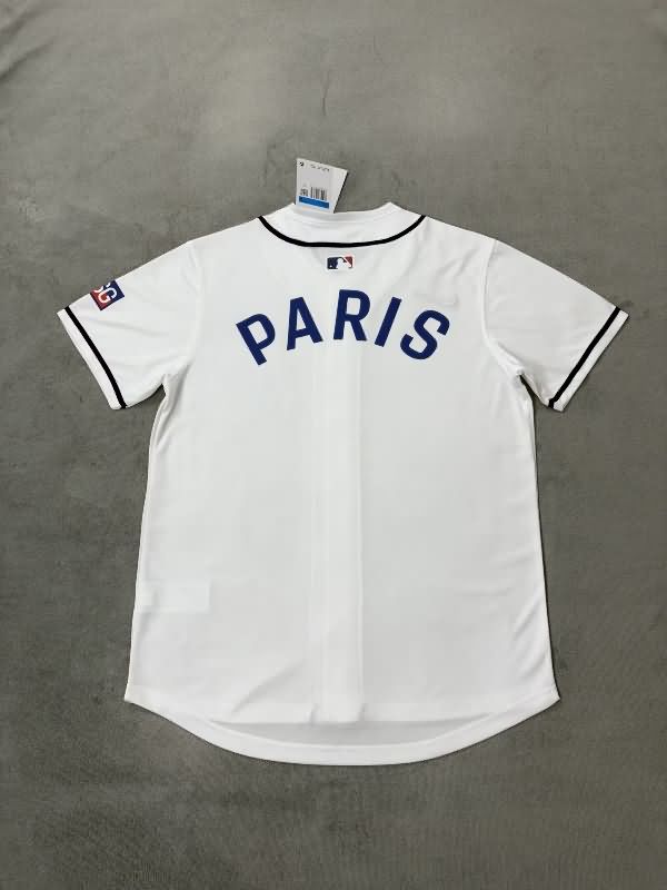 Thailand Quality(AAA) 25/26 Paris St Germain White Baseball Jersey