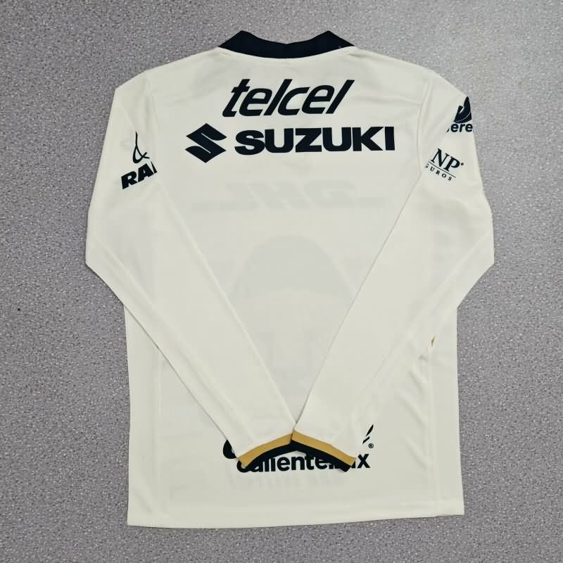 Thailand Quality(AAA) 25/26 Pumas UNAM Home Long Sleeve Soccer Jersey