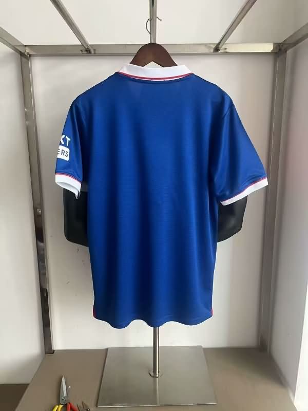 Thailand Quality(AAA) 25/26 Rangers Home Soccer Jersey