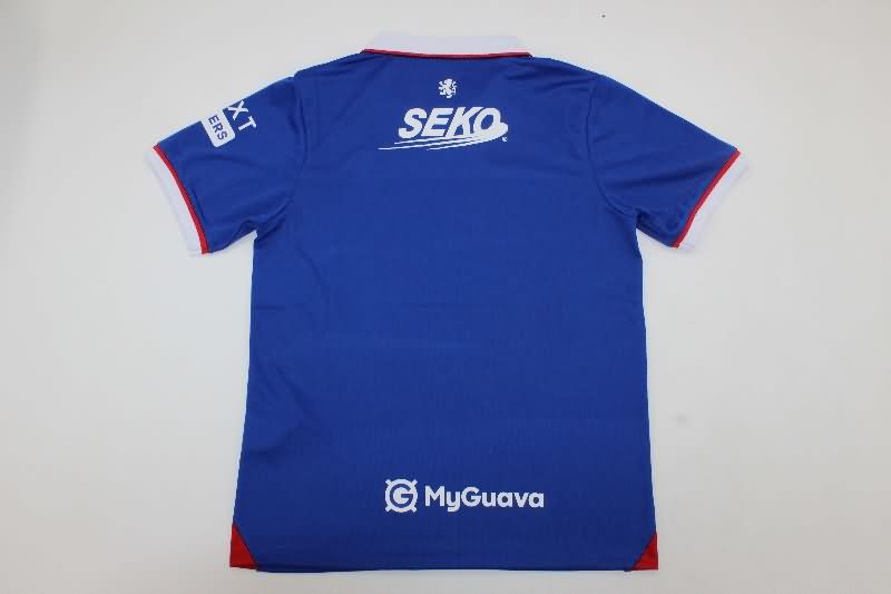 Thailand Quality(AAA) 25/26 Rangers Home Soccer Jersey