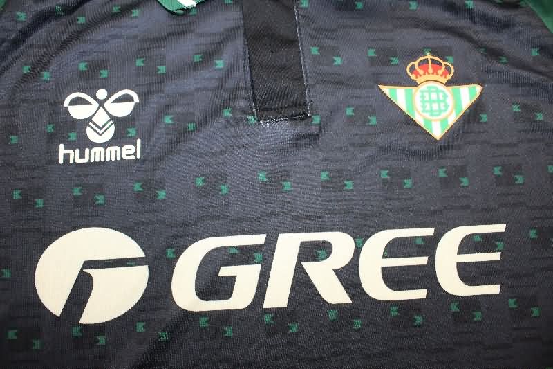 Thailand Quality(AAA) 25/26 Real Betis Black Soccer Jersey