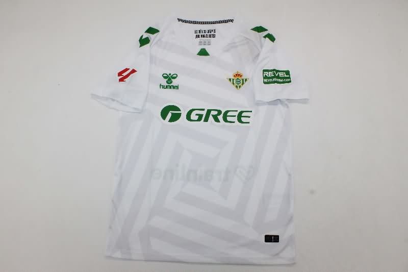 Thailand Quality(AAA) 25/26 Real Betis Goalkeeper White Soccer Jersey