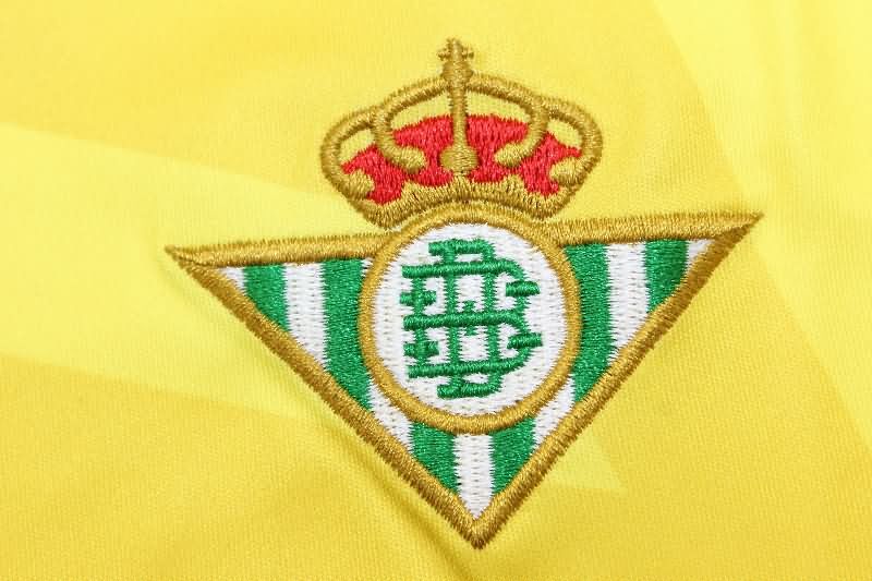 Thailand Quality(AAA) 25/26 Real Betis Goalkeeper Yellow Soccer Jersey