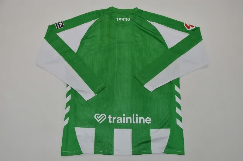 Thailand Quality(AAA) 25/26 Real Betis Home Long Sleeve Soccer Jersey