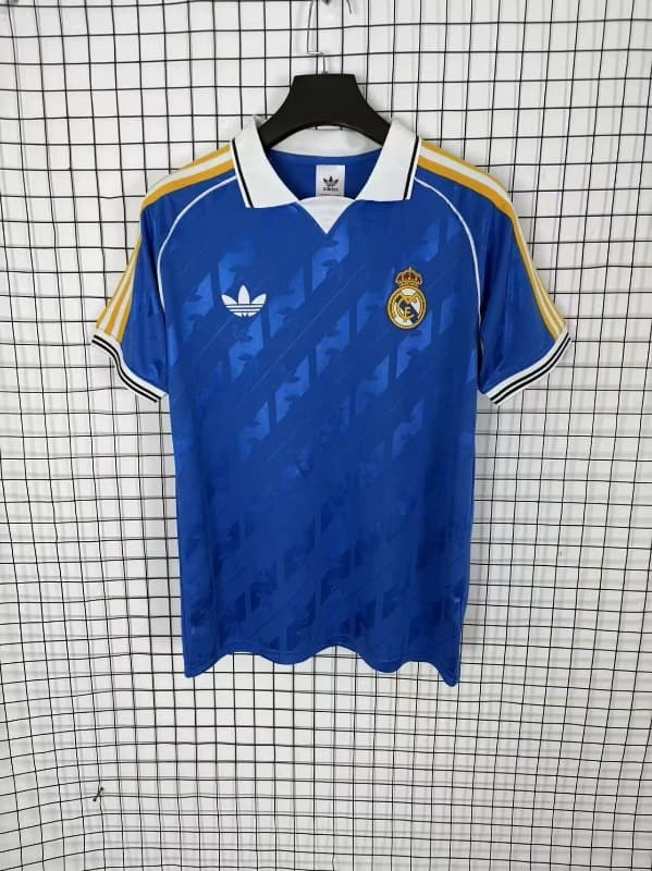 Thailand Quality(AAA) 25/26 Real Madrid Blue Soccer Jersey 03