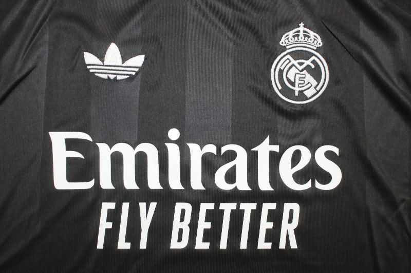 Thailand Quality(AAA) 25/26 Real Madrid Goalkeeper Black Soccer Jersey Leaked