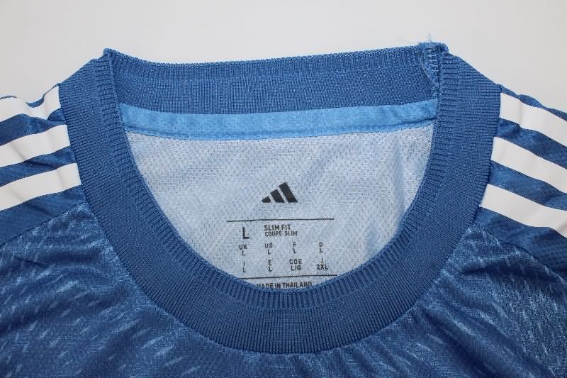 Thailand Quality(AAA) 25/26 Real Madrid Goalkeeper Blue Soccer Jersey (Player)