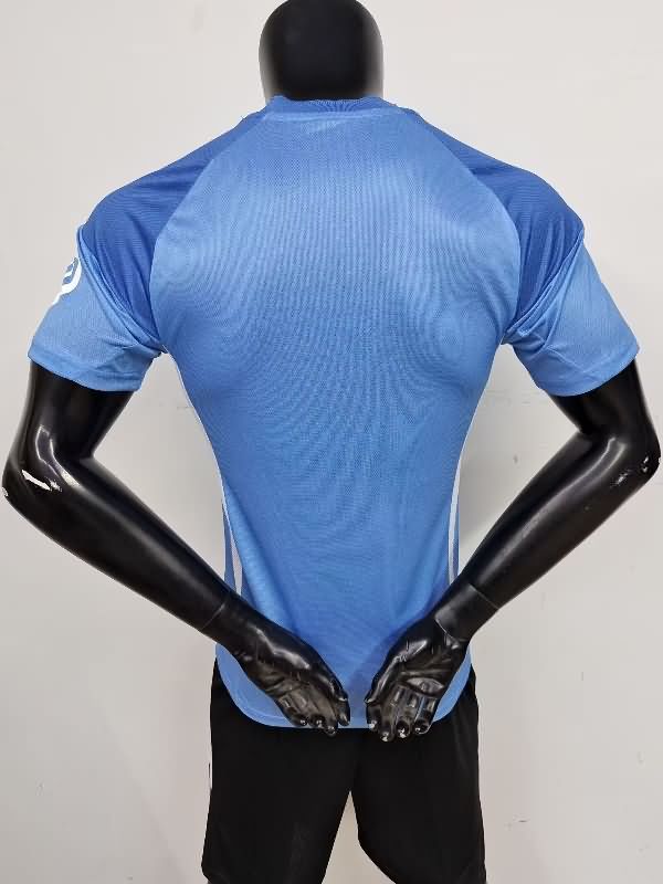 Thailand Quality(AAA) 25/26 Real Madrid Goalkeeper Blue Soccer Jersey (Player) Leaked