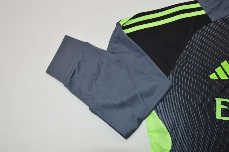 Thailand Quality(AAA) 25/26 Real Madrid Goalkeeper Black Long Sleeve Soccer Jersey