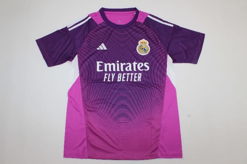 Thailand Quality(AAA) 25/26 Real Madrid Goalkeeper Purple Soccer Jersey