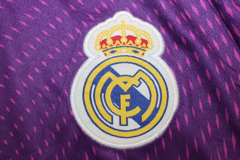 Thailand Quality(AAA) 25/26 Real Madrid Goalkeeper Purple Soccer Jersey