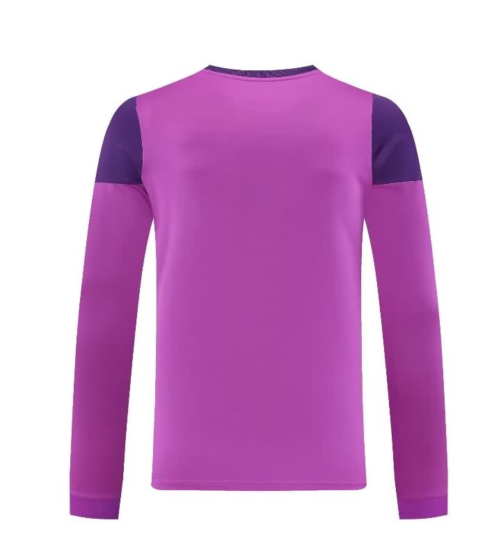 Thailand Quality(AAA) 25/26 Real Madrid Goalkeeper Purple Long Sleeve Soccer Jersey